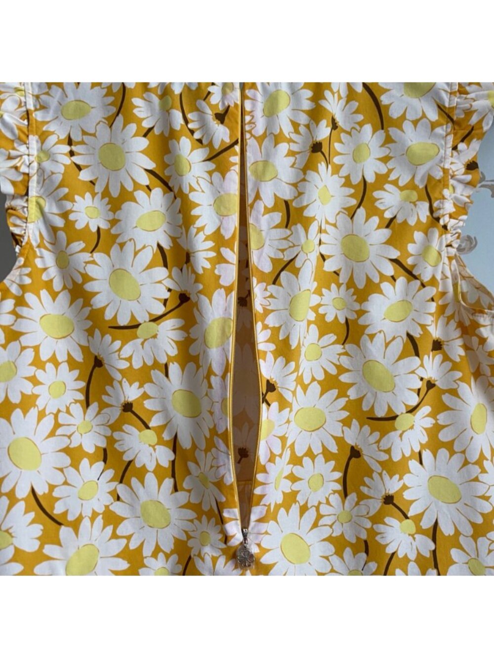 Kate Spade Womens Twee Daisy Peplum Top Size 8 Coquette Cottagecore Floral Retro - Picture 6 of 11